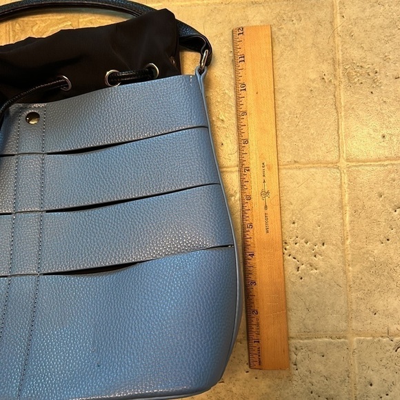 Turquoise PURSE WITH PULL TIE CLOSURE BY JUST FAB / NWOT - Picture 8 of 9